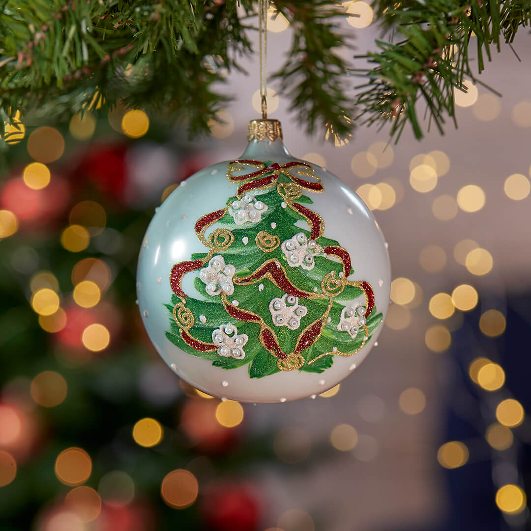 Lux Christmas Tree julekule 10cm